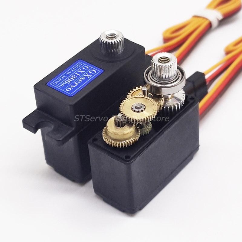 GXServo GX1306MG 4kg 17g 6.0v High Speed Digital Metal Gears Mini Servo For RC Car Fix-Wing Boat Robot Arm WPL Model Parts