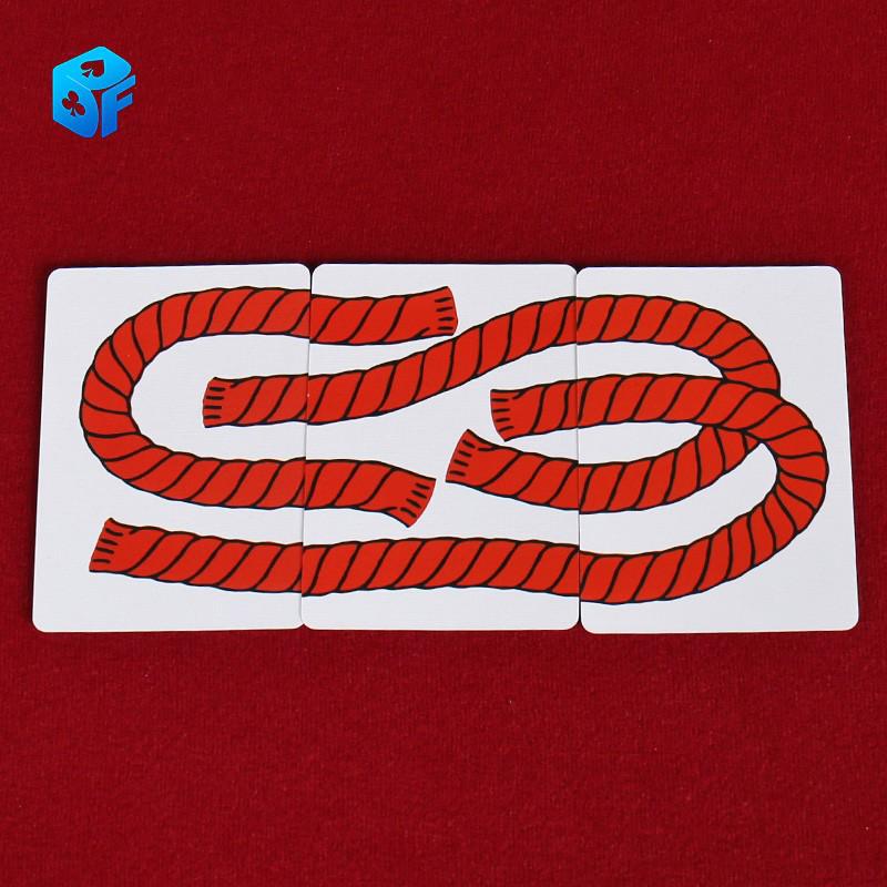 Three Rope Trick Card Magic Props