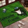 VIKAMA Cartoon Frog Carpet Doormat Green Welcome Mat Rug For Bedroom Carpet For Live Room Outdoor Carpet Thin Home Decoration