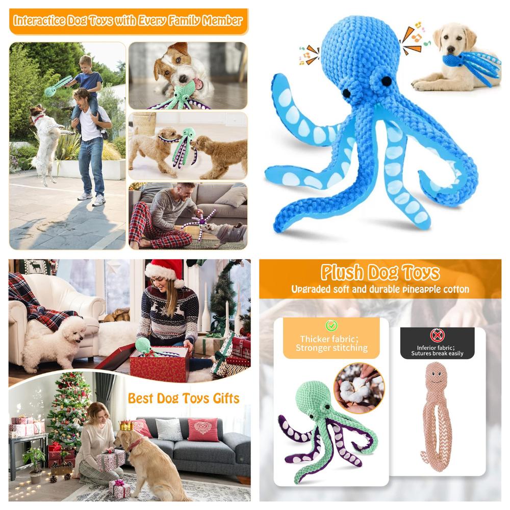 Quietschendes Plüsch-Hundespielzeug zum Kauen für kleine, mittelgroße und große Hunde, weicher Stoff, langlebig, Haustier-Kaukamerad, Trainingsbelohnung, Geschenk, Spielzeit