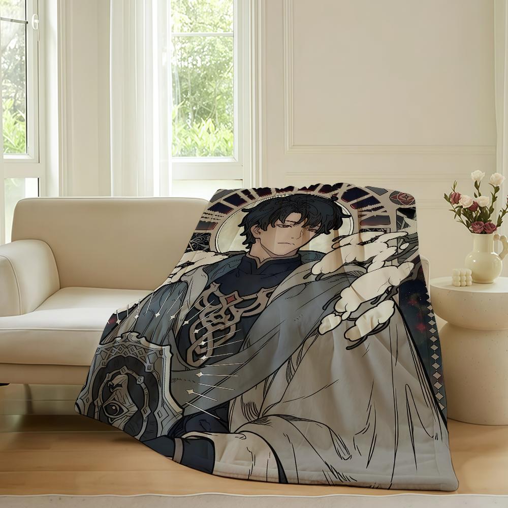 Adventure anime L-Lord of M-Mysteries Blanket For Sofa Office Bed Plane Travel Sleep Read Relax Camping Soft And Warm