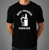 Best Friends Forever T-shirt Funny Drinking Lovers Party Club Top Men's Gift Tee