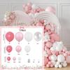 Pink and Blue Balloon Arch Garland Set Birthday Gift Wedding Anniversary Bridal Party Decoration Room Decoration