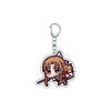 55MM Anime Sword Art Online Keychain Alice Synthesis Kirigaya Kazuto Yuuki Asuna Key Chain Acrylic Model Plate Christmas Gifts
