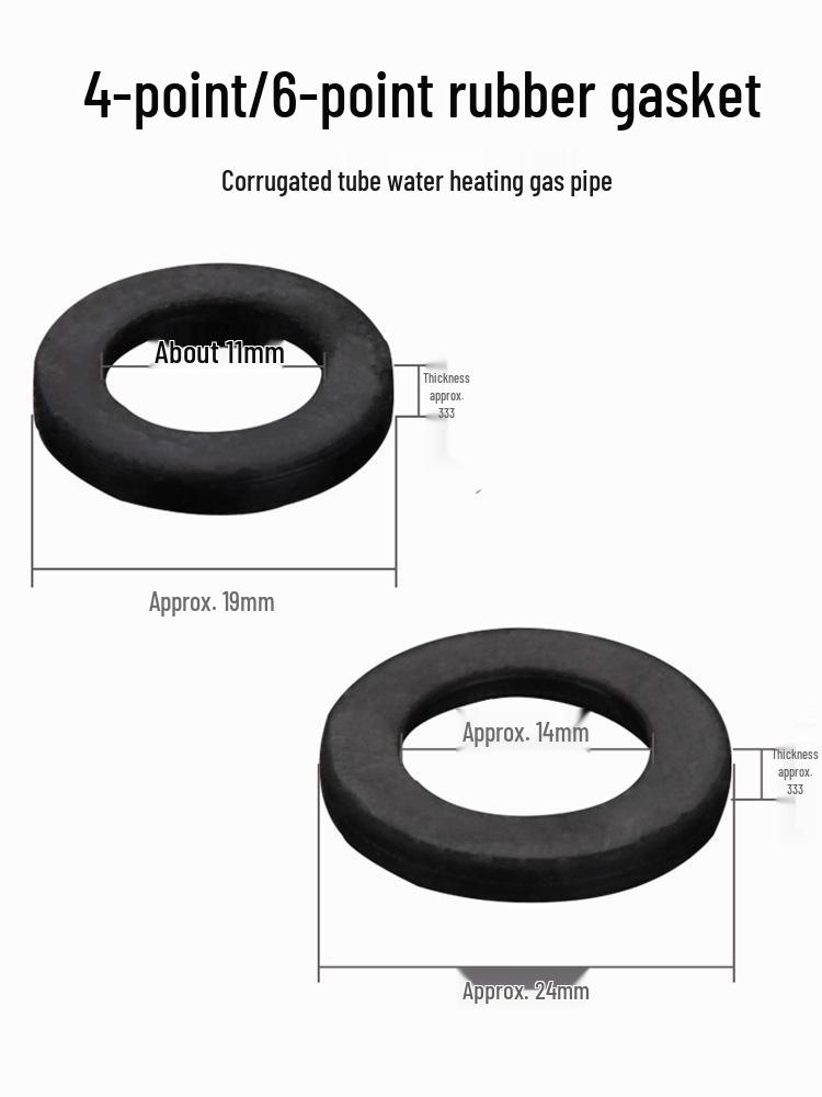 1-Inch Silicone Rubber Sealing Ring Gasket for Shower Hose and Water Pipe Washer