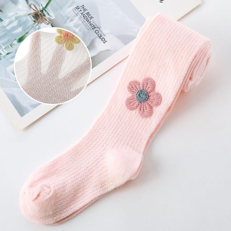 

Girls Pantyhose Mesh Tights White Stockings Baby One-piece Socks Children s Leggings 2XL розовый