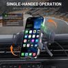 2-in-1 Automatic Rotating Phone Mount, One-Touch Operated Vent-Mounted Holder Compatible with Smartphones, Tablets, and Foldable