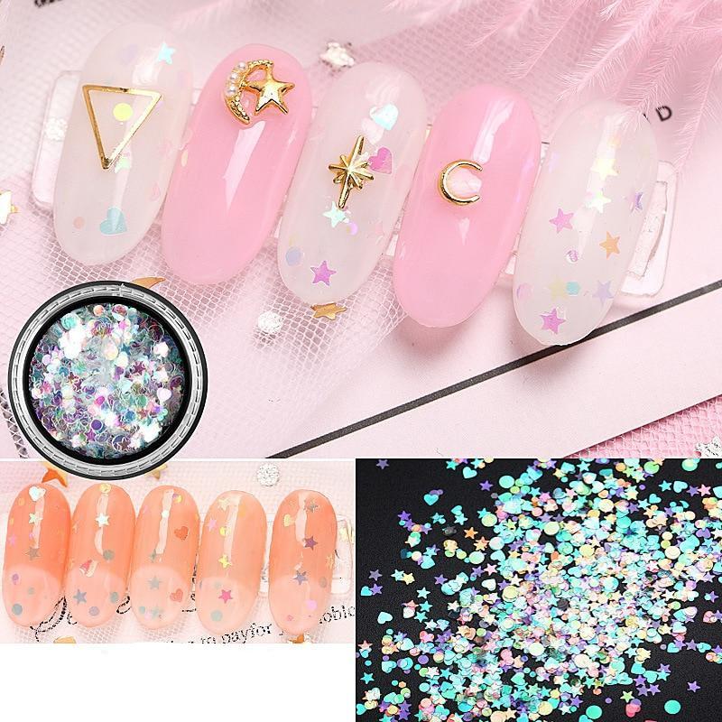 

DIY Прикраси для нігтів Стрази Декорації 12 Повний набір Заклепки Дриль Блискітки Лак для нігтів Клей Художні наклейки 3d Дизайнерські Шарми