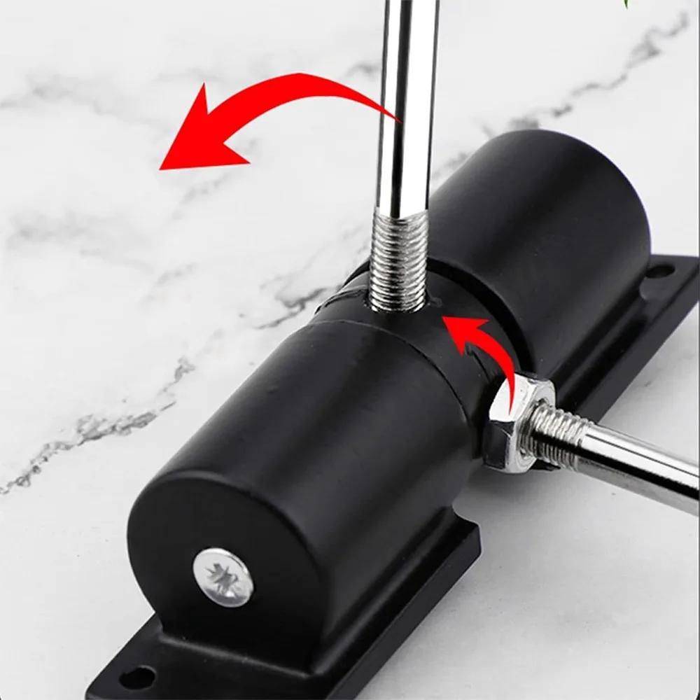 Nowy Metalowy Samozamykacz do Drzwi Montowany Powierzchniowo Regulowany Domowy Samozamykacz Sprężynowy Wytrzymały Samozamykacz do Drzwi Bramy Dom