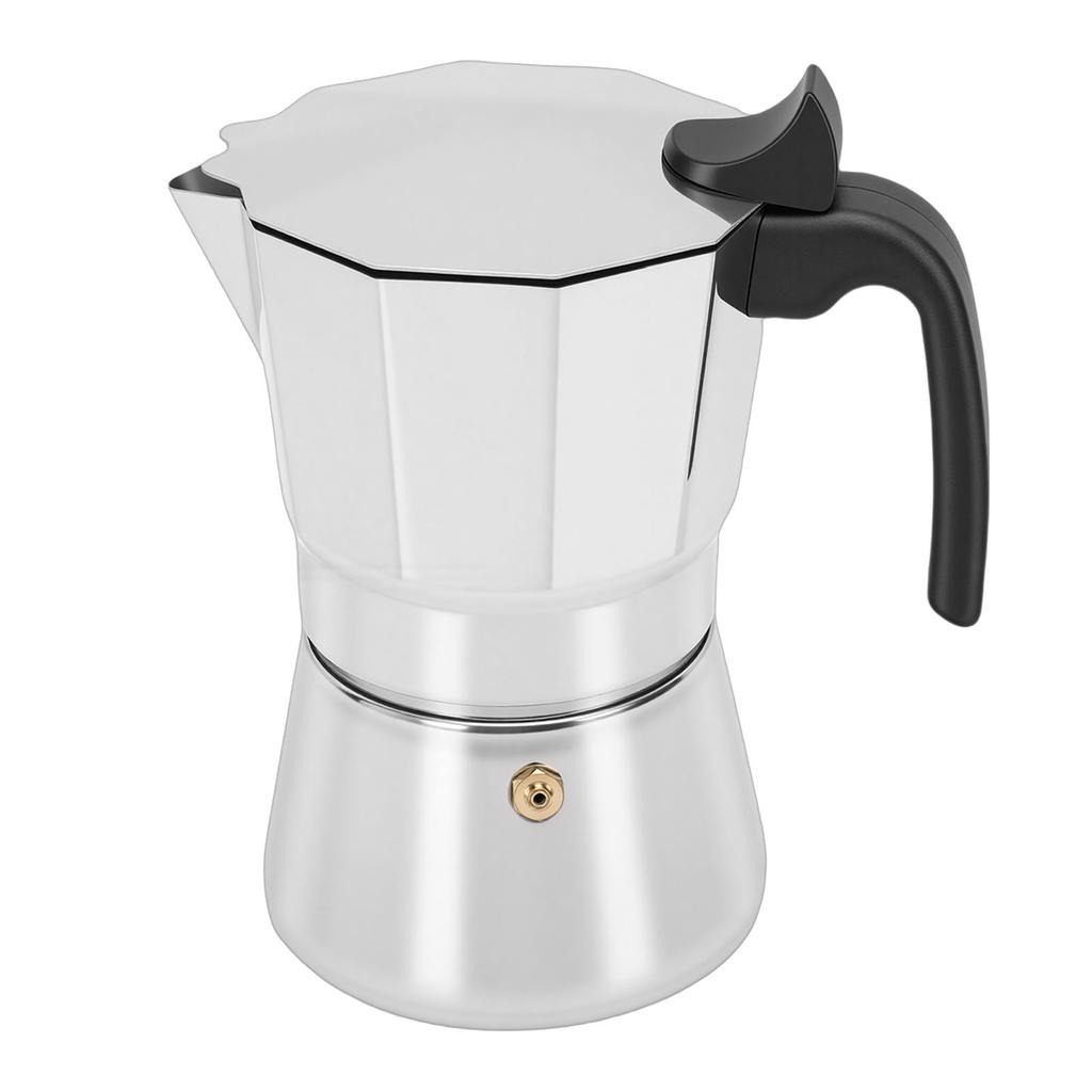 Stovetop Coffee Maker Octagonal Stainless Steel Italian Coffee Machine for Home Travel Easy To Clean