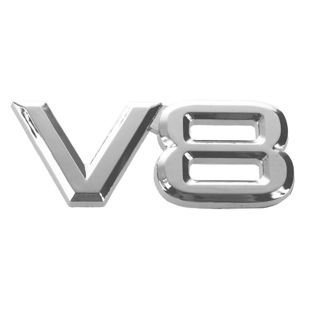 Métal 3D V8 Noir Badge Voiture Corps Emblème Autocollant Pour Range Rover Land Rover