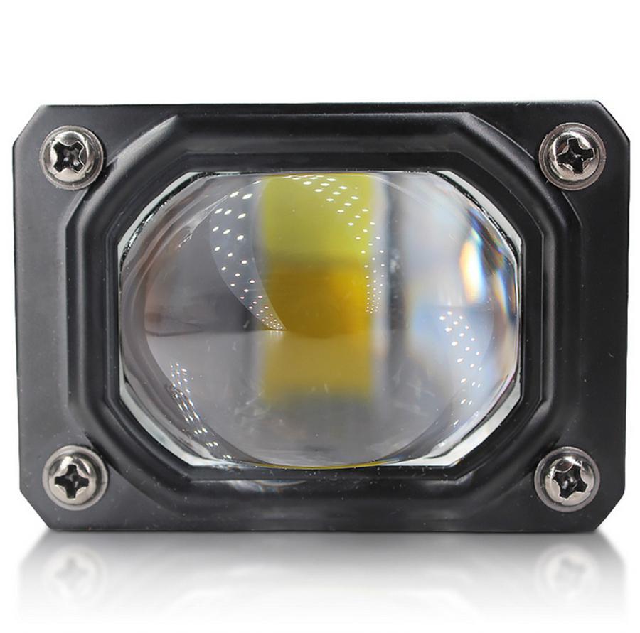 2Pcs 12D 3" 100W Led Motocycle Headlight 6000K 3000K LED Work Light Fog Lamp 12000LM for Moto Scooters ATV Car Truck 12V 24V