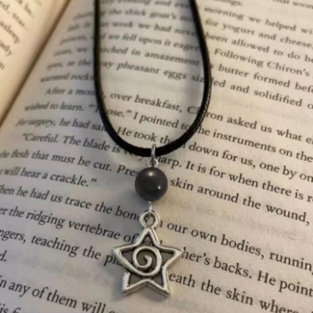 Metal Style Silver Color Five-Pointed Star Vortex Necklace for Women Simple Star Lariat Necklaces Clavicle Chain Charm Jewelry