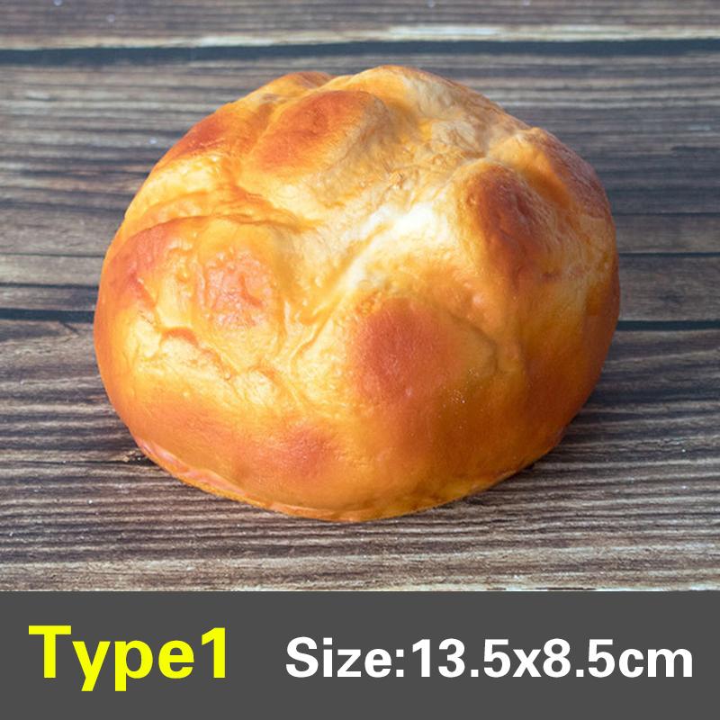 Simulation PU Bread Artificial Fake Bread Kitchen Food Prop Cabinet Decoration Cake Miniatures Party Model Display Accessories