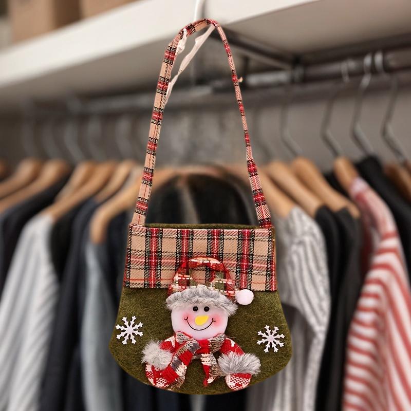 Christmas Gift Bag, Sack Children Xmas Gifts Candy Snowman Cartoon Bag Baking Cookies Storage Bag