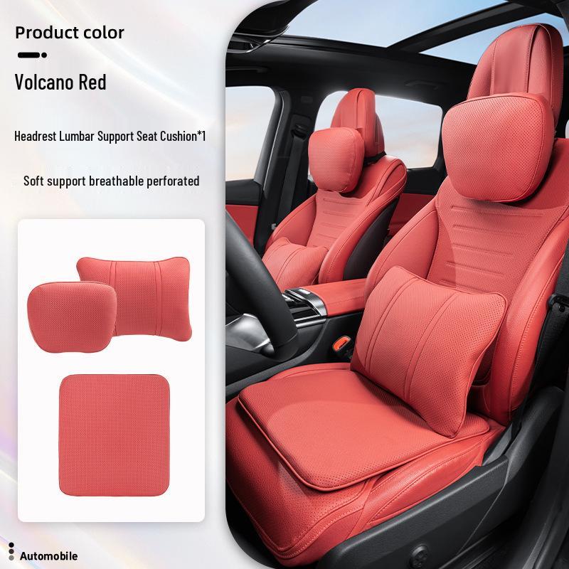 Luxurious Breathable Neck and Lumbar Seat Cushion Set for Maybach