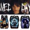 2023 New Wednesday Addams Backpack For Elementary School Students Double Layer Design For Boys And Girls