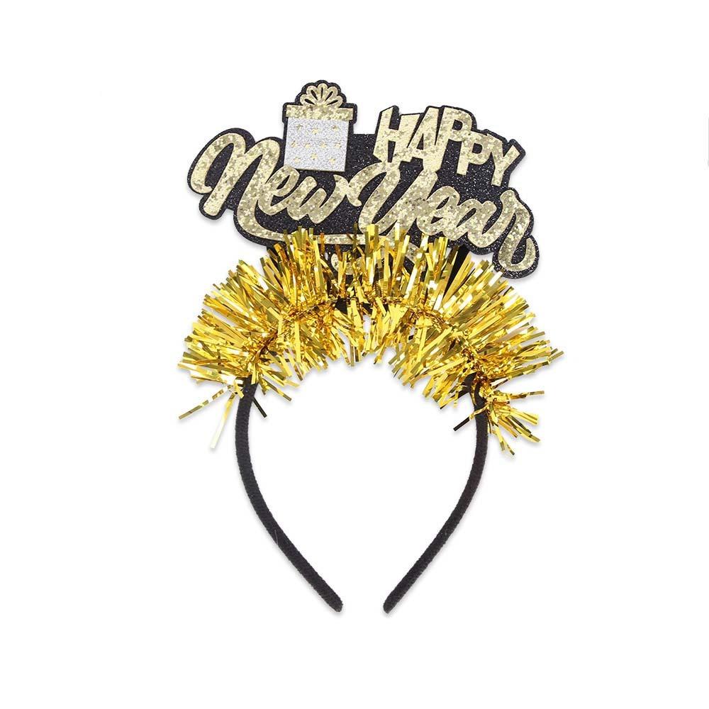 Party Decoration Christmas New Year Headpiece Star/Crown Glitter Hair Hoop  New Year Dress Up