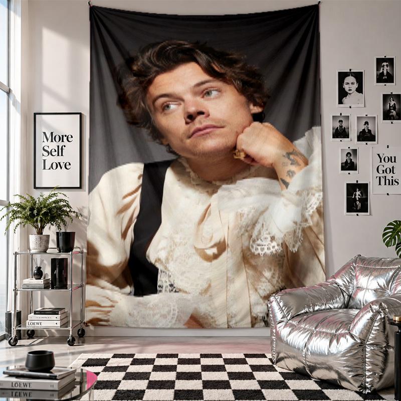 Wall TapestryHarry Styles Art Hanging Cloth Decorative Background Cover for Room Decoration