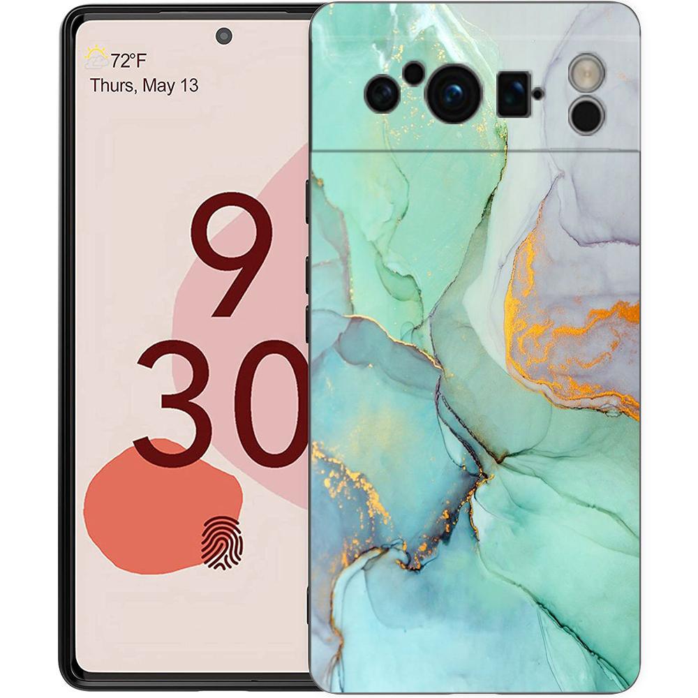 For Google Pixel 10 Pro Phone Case Pixel 9 Pro XL TPU Case Pixel 8 Pro 9A 8A 7A 7 6A 6 Pro Soft Cover Color Geometry Marble