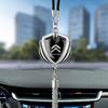 MVDC1 Hub Cap Citroen Car Logo Rearview Mirror Pendant Tassel Car Hanging Ornament Car Interior Accessorie For Berlingo C3 Aircross C5