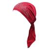 Fashion Women Lady Rhinestone Hat Cap Hair Loss Cover Soft Head Scarf Headwrap