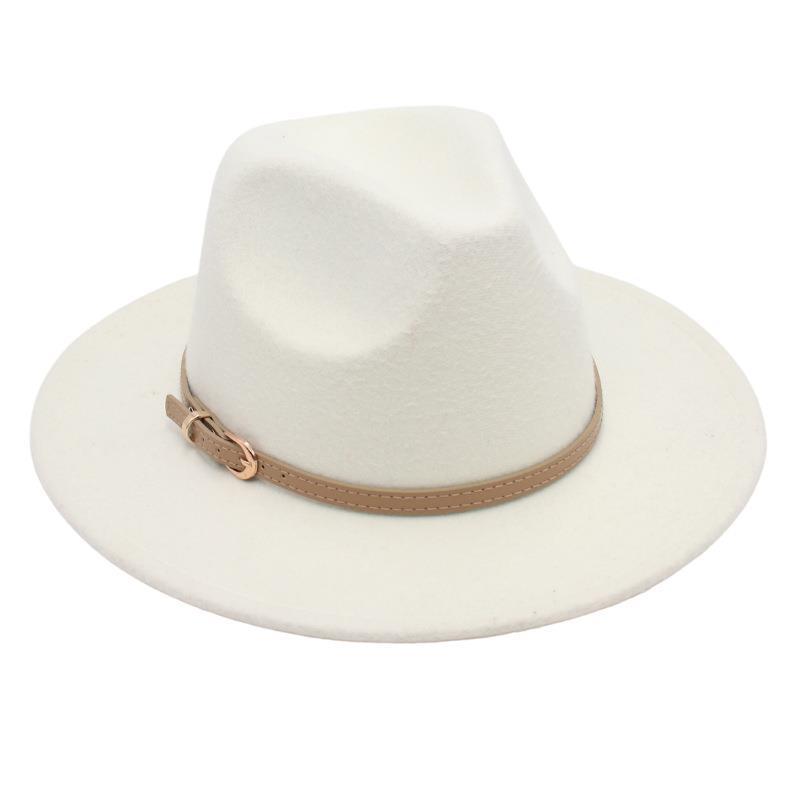 British Top Hat Punk Jazz Hat Men'S And Women'S Stage Felt Hat Performance Woolen Hat Fedora Hat Elegant Gambler Hat