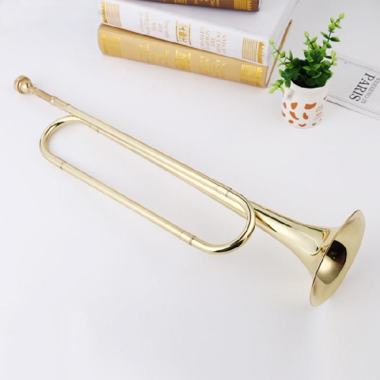 Mosazná trubka Školní kapely Orchestry Bzučák s náustkem Hudební nástroje