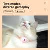 Wearable Automatic Cat Toys with Light Point Electric Kitten Collar Toy Rechargeable Interactive Collar for Indoor Cats