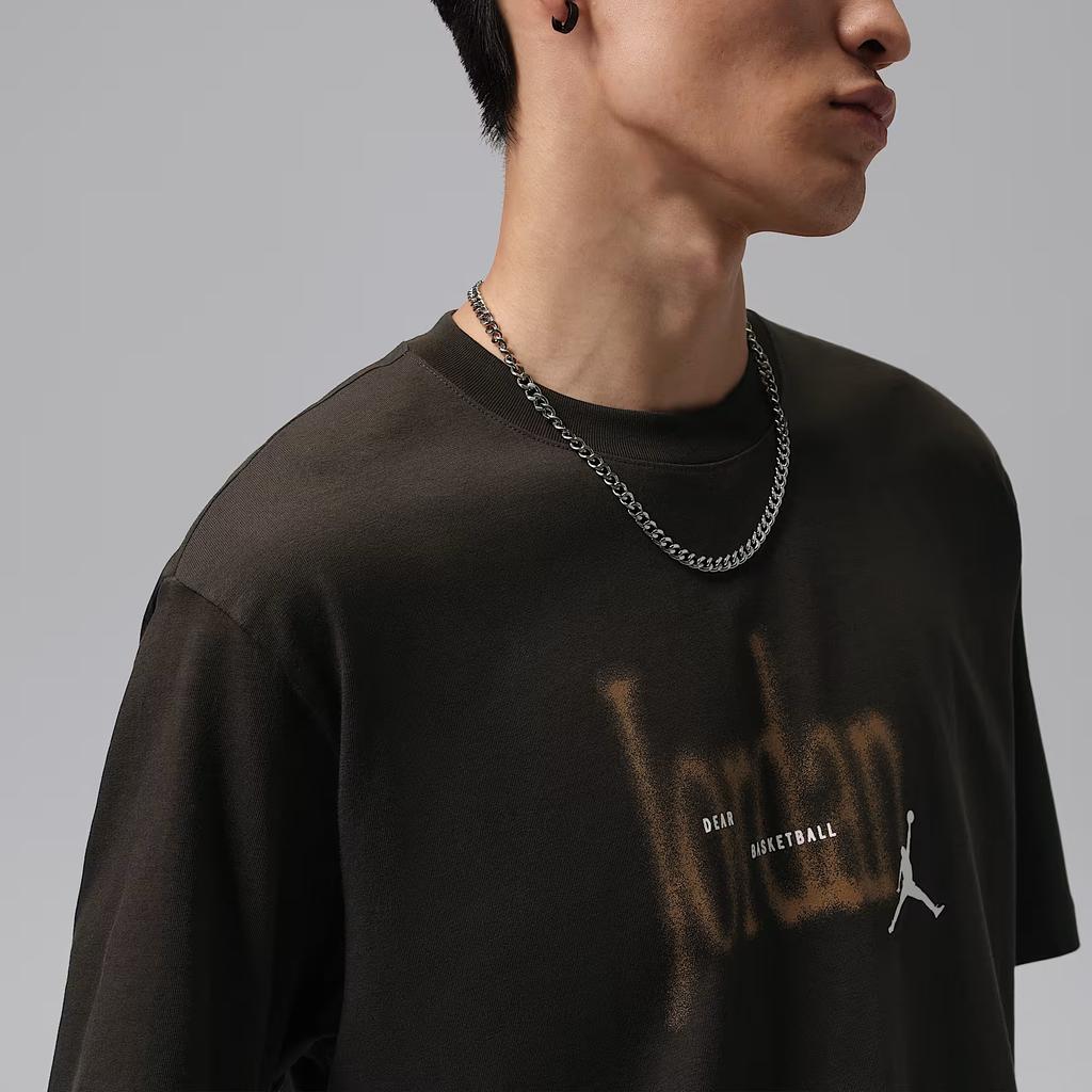 Jordan Camiseta Pulôver Casual de Algodão Brooklyn com Gola Redonda e Manga Curta para Homens Tops IX1570-231