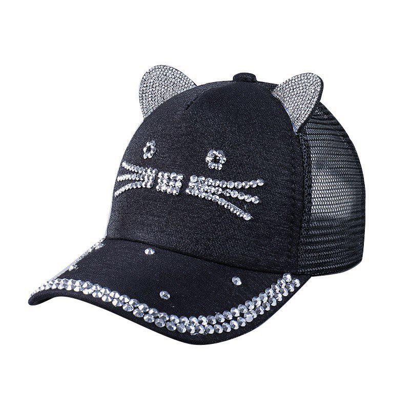Boys Girls Summer Baseball Cap Toddler Children Cartoon Cat Ear Tennis Casual Sun Snapback Caps
