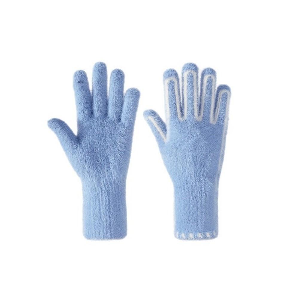 Cold-proof Women Warm Gloves Touchscreen Outdoor Cycling Mitten Anti-freeze Winter Gloves  Students