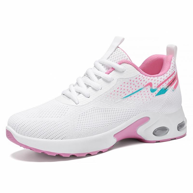 Fashion White Women Sneakers Breathable Mesh Sneakers Women Casual Shoes Air Cushion Sports Running Shoes Tenis Feminino Ladies Shoes