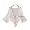 2025 Women's Summer Sun Protection Chiffon Shawl Jacket - Versatile Short Sleeve Cardigan