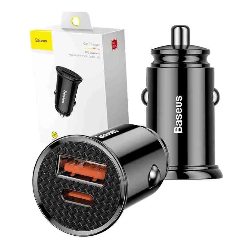 Car Charger Baseus Circular Pd Qc4.0+ 5A 30W (Black)