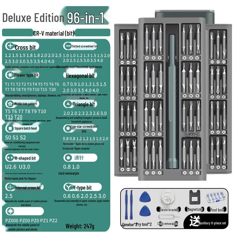 Mobil- & Computer-Präzisionsschraubendreher-Set - Professionelles Reparatur- & Reinigungswerkzeugset