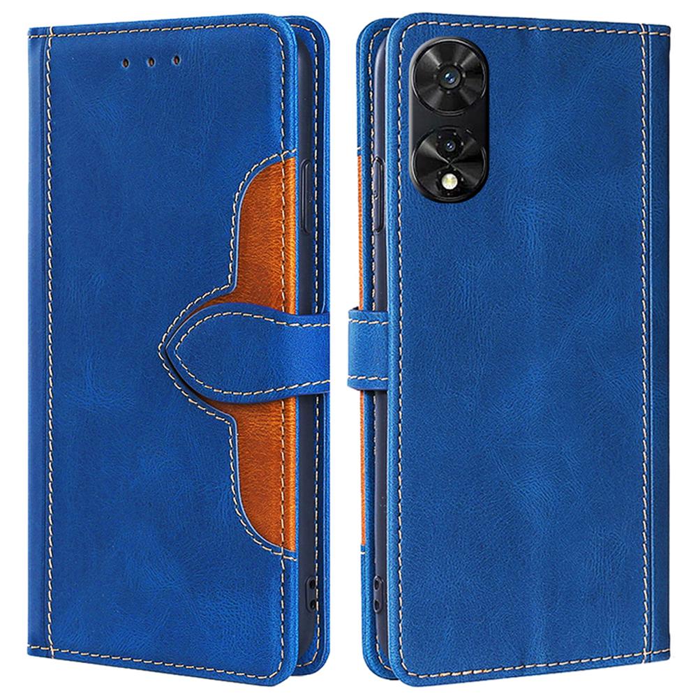 

Для TCL 505 Чехол из ПУ кожи Чехол для телефона Противоударный чехол с функцией подставки Blue