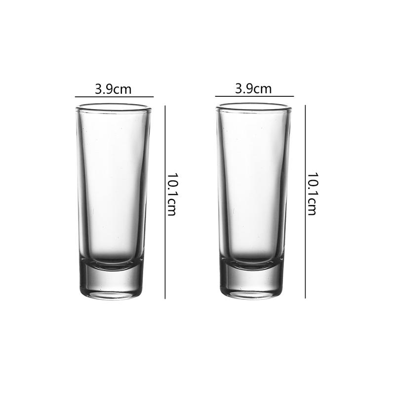 60m/80ml Spirits Cup Shot Glass Personalized Whiskey Glass Bar Foreign Wine Glass Cocktail Mojito Cups Suitable for Gift Giving