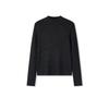 Semir Women's Pure Wool Mock Neck Slim Fit Sweater