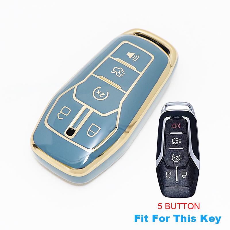 Auto Keychain Keyless Protector For Ford Mustang Edge Mondeo F150 Fusion Explorer Lincoln Mkc Mkx Mkz Car Key Fob Case Cover
