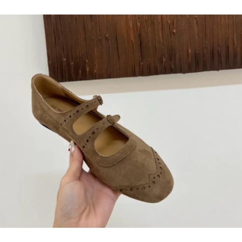Fashion New Mary Janes Flats Shoes Ballet Casual Sneakers Women Sandals Loafers Trend Shallow Dress Suede Comfort Zapatos Mujer