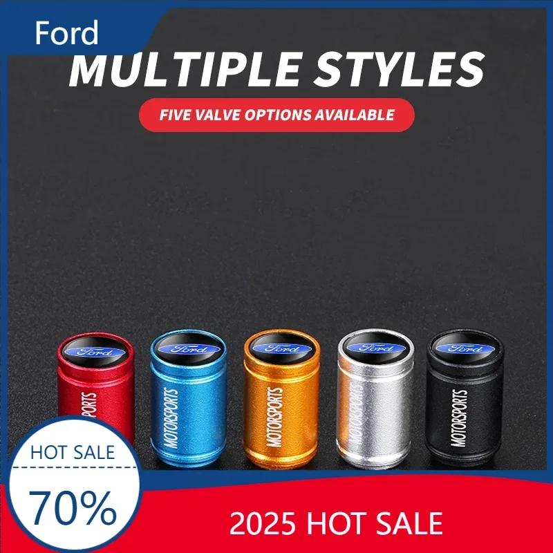 2025 Hot For Ford New Car Wheel Tire Valve Caps Tyre Stem Covers Airdust Waterproof For Ford Focus 2 3 Mondeo Kuga Fiesta MK7 Es