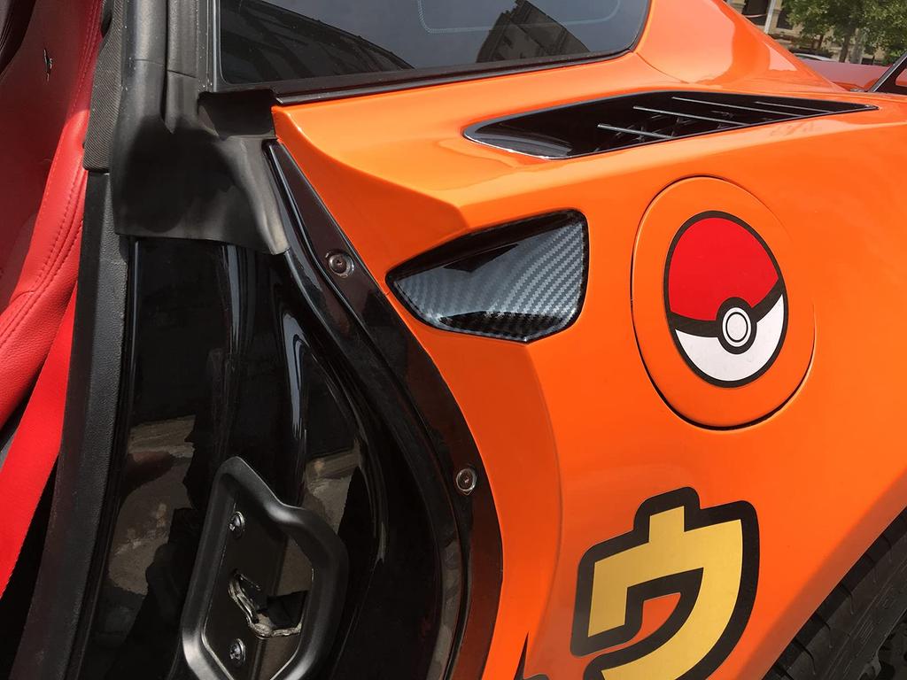 KoLeddy Carbon Fiber Door Handle Trim Accessories for Corvette C7