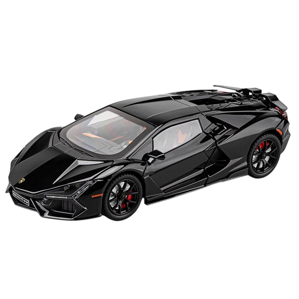 

Lamborghini Revuelto 1:24 Diecast Supercar Racing Alloy Pull-Back Model Car, Black