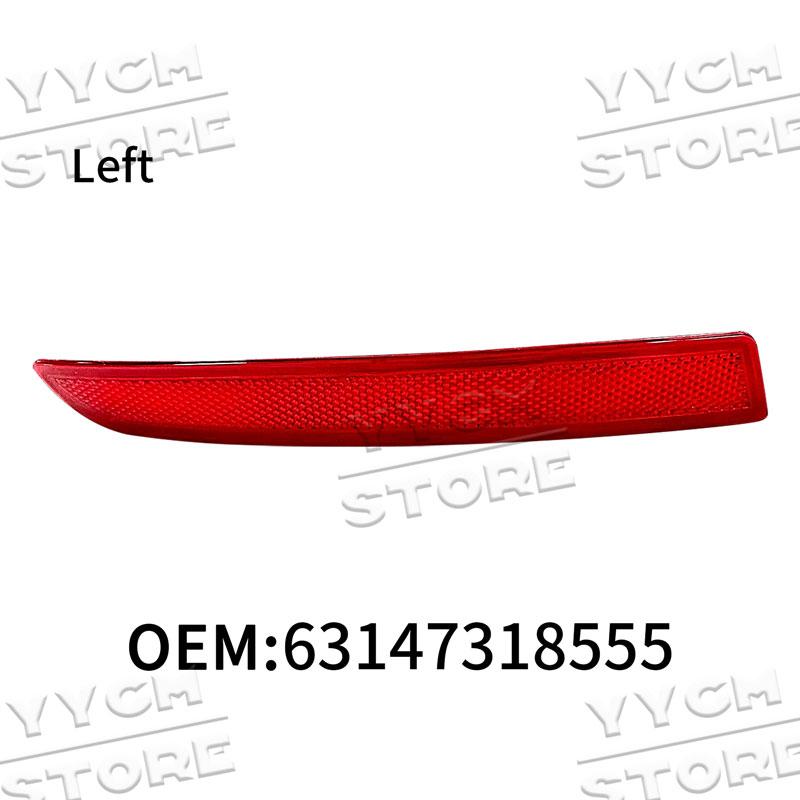 Car Rear Bumper Reflector Brake Light Tail Fog Lamp For 5 Series F10 F18 LCI Sedan 2014-2017 OE:63147318555 63147318556