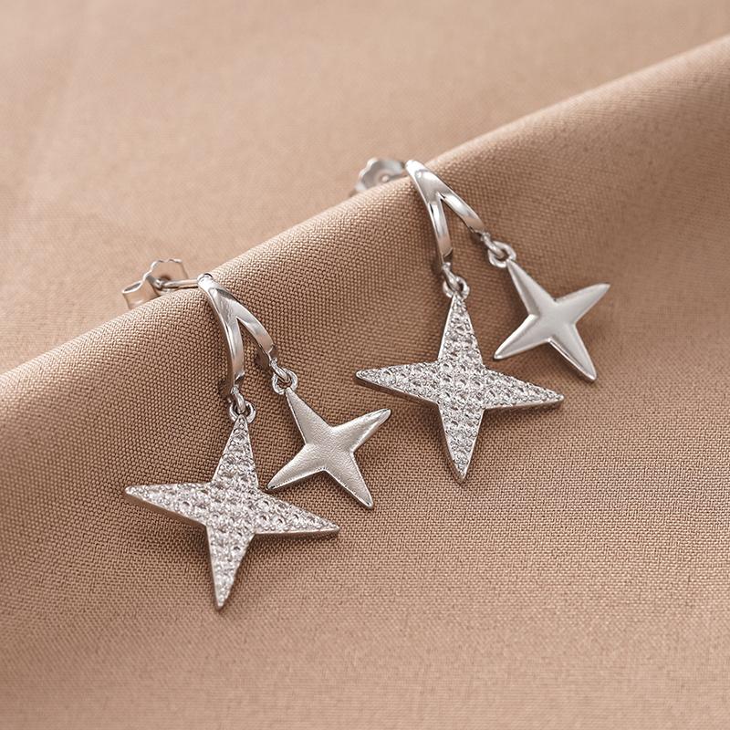 Xiaomi Huitan Star Fresh Style Women Drop Earrings Inlaid Bright CZ Fashion Wedding Party Versatile Daily Accessories Jewelry Gift