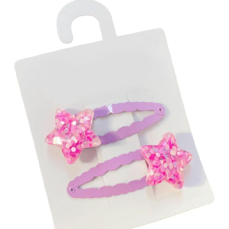 Unique Glitter Star Shaped Small Hair Clip Adorkable Glitter Hair Barrettes Hair Adornment Hair Ornaments