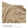 Men's Khaki Cargo Shorts Multi Button Pocket Casual Mid-Length Daily Outdoor Wear