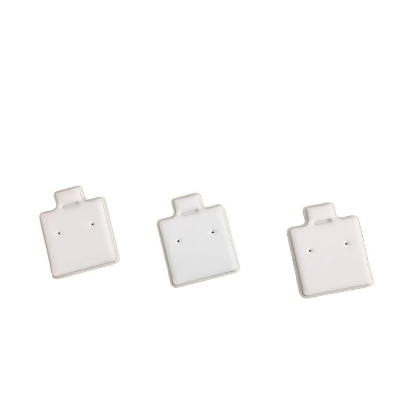 100pcs PVC Jewelry Display Stands Elegant Portable Card Holder for Earrings Studs and Rings Retail Jewelry Display and Packaging