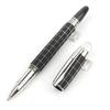 High Quality Luxury Star MB Rollerball Ballpoint Pen Black Metal Rubber Checkered Fountain Pen for Writing School Gift